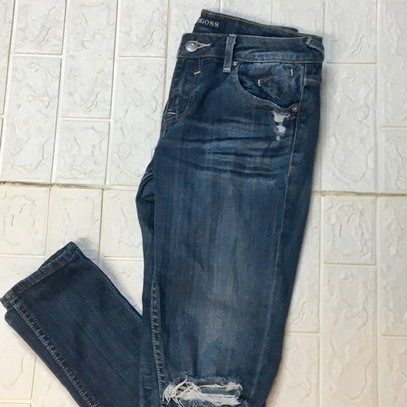 Vigoss distressed straight leg jeans the Thompson tomboy - Picture 1 of 11